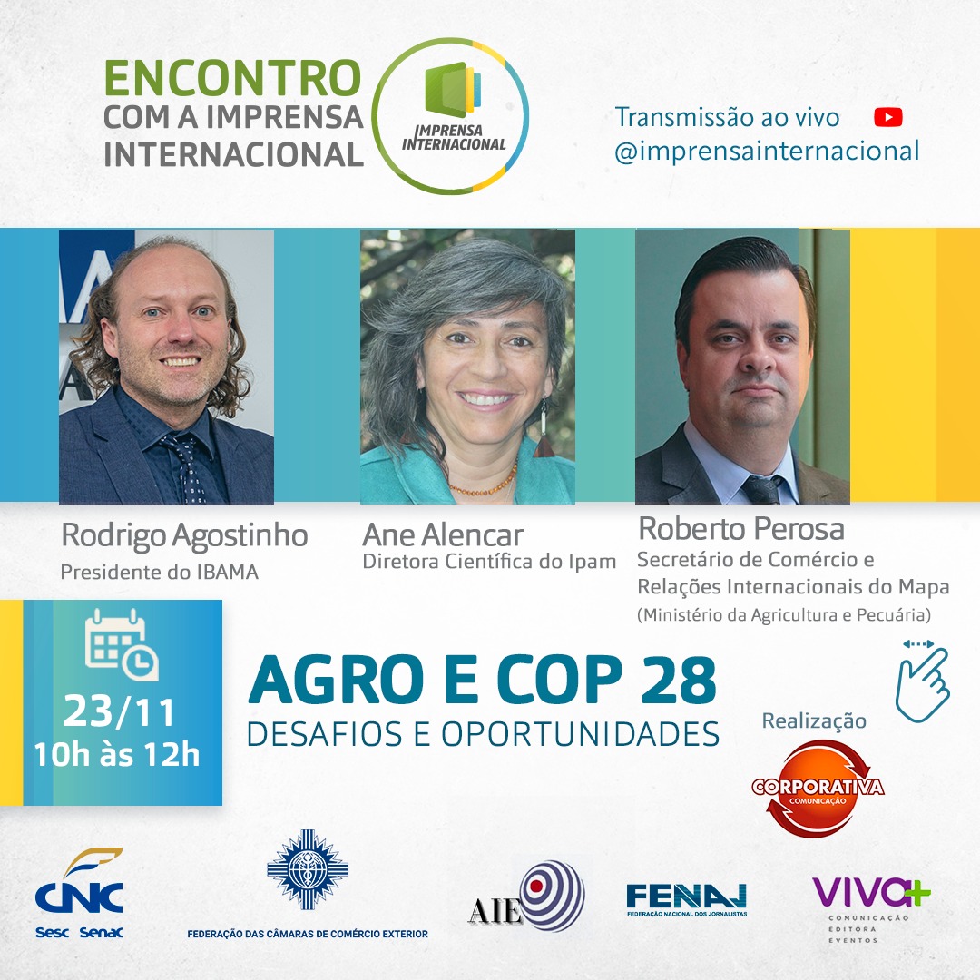 Agro, COP28, Florestas e Biomas